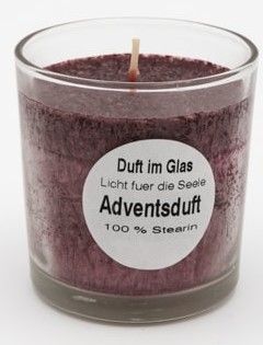 Duftkerze im Glas